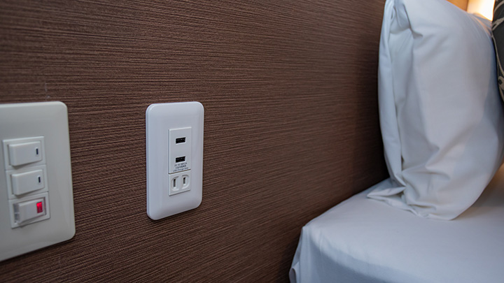 さらにコンセントは『USBにも対応♪』